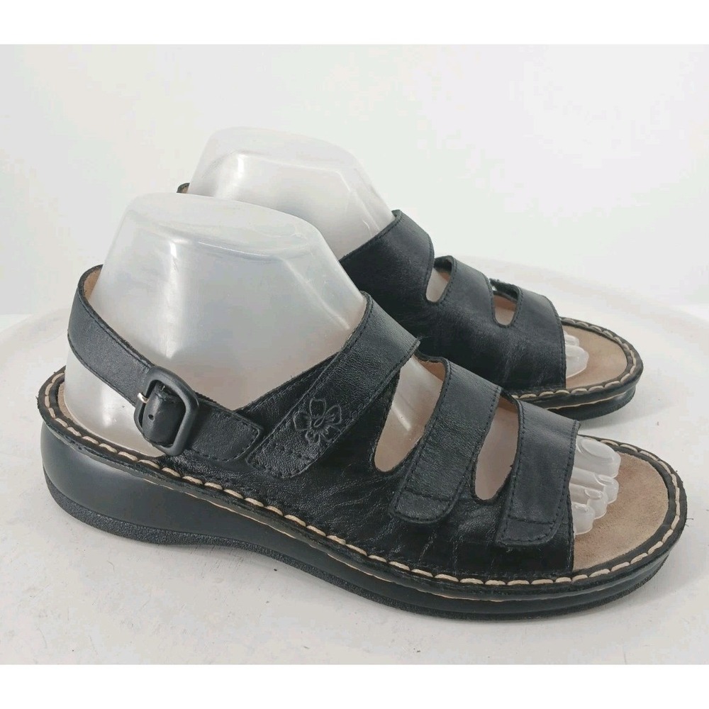 Kumfs Shoes Sandals New Zealand Womens Black Leather Comfort Size 39 / 8.5  C2 - Picture 2 of 9